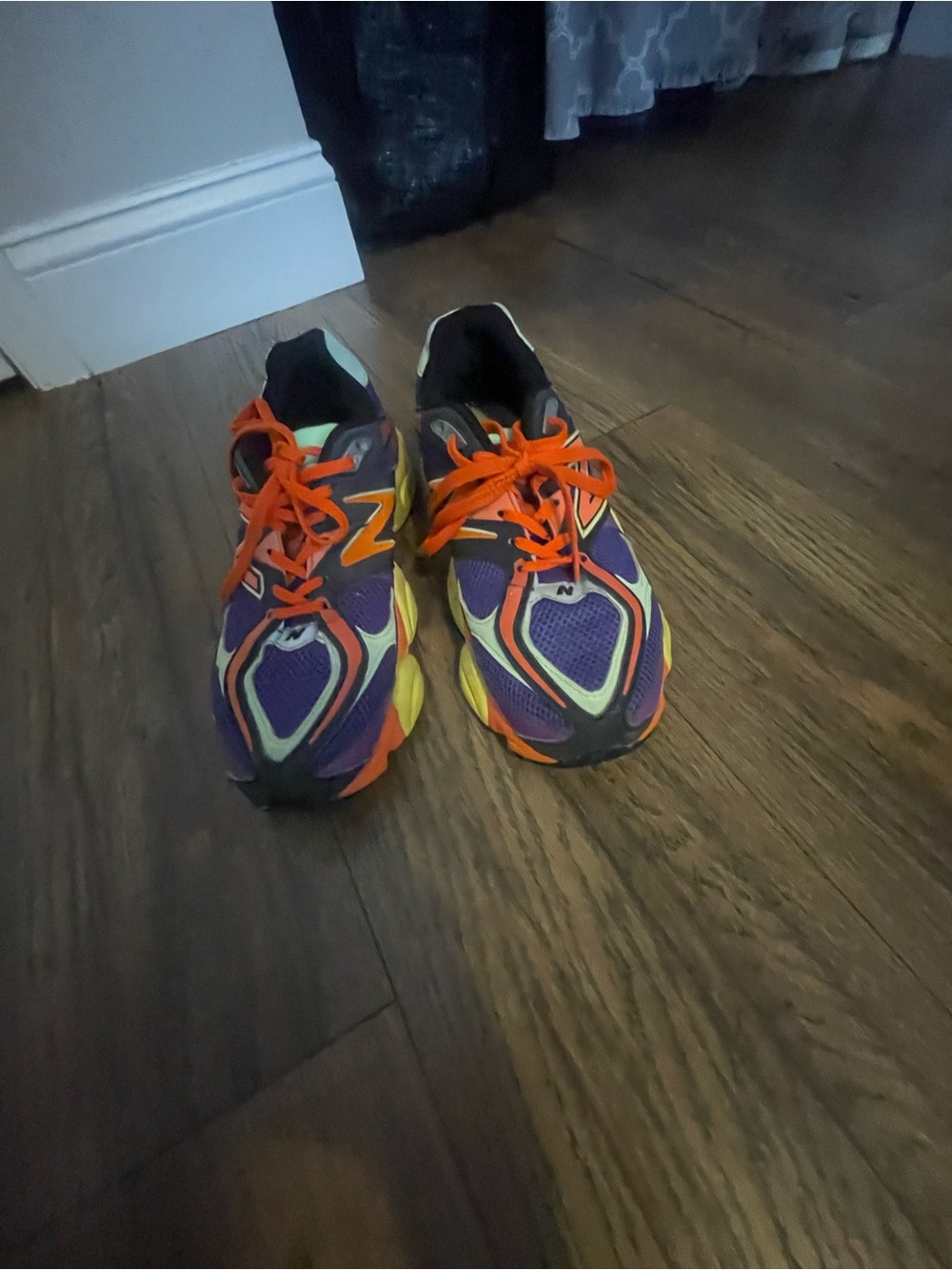 New Balance Purple, Orange & Yellow Athletic Sneakers